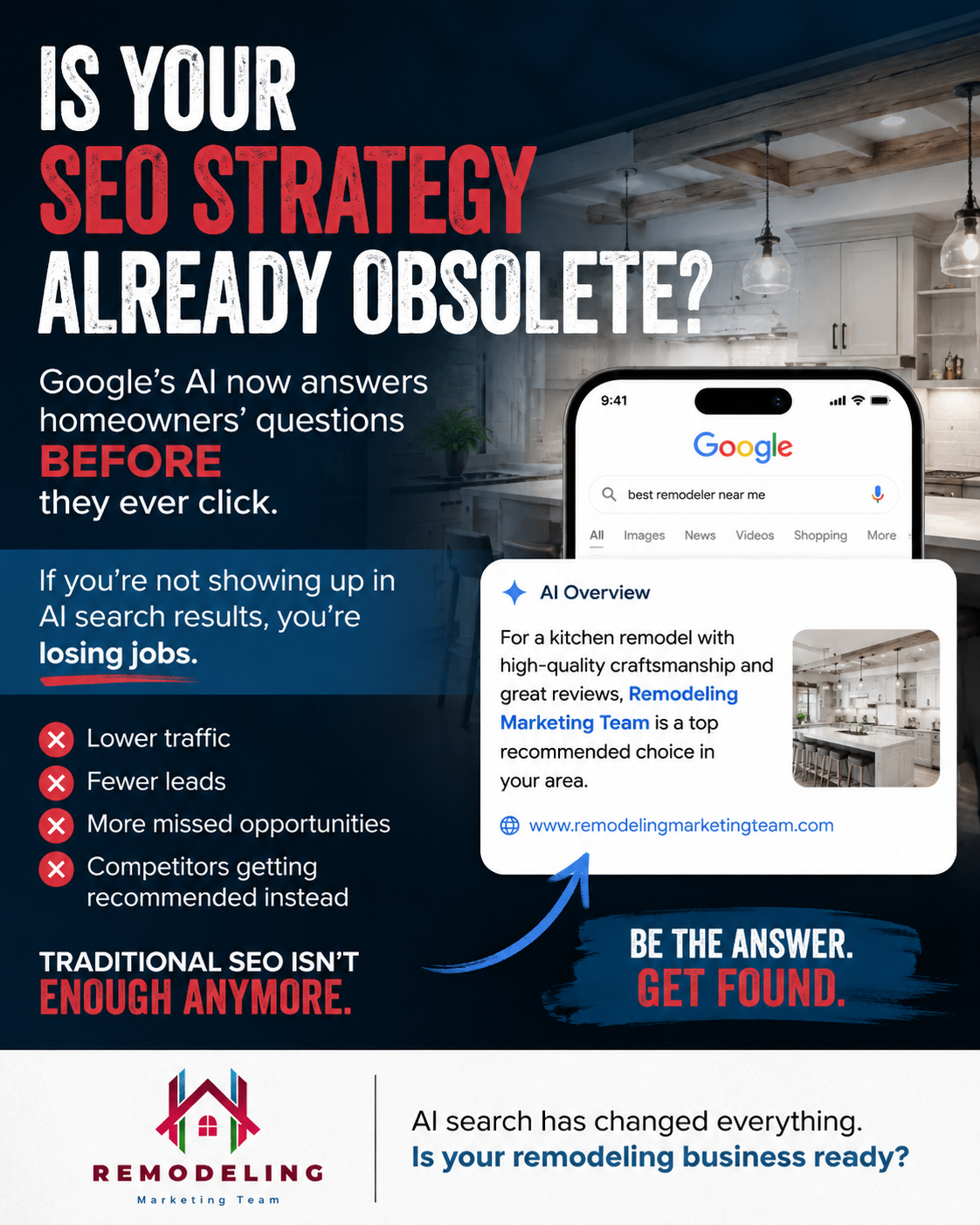Remodeling Marketing Team Facebook ad: Is Your SEO Strategy Already Obsolete?