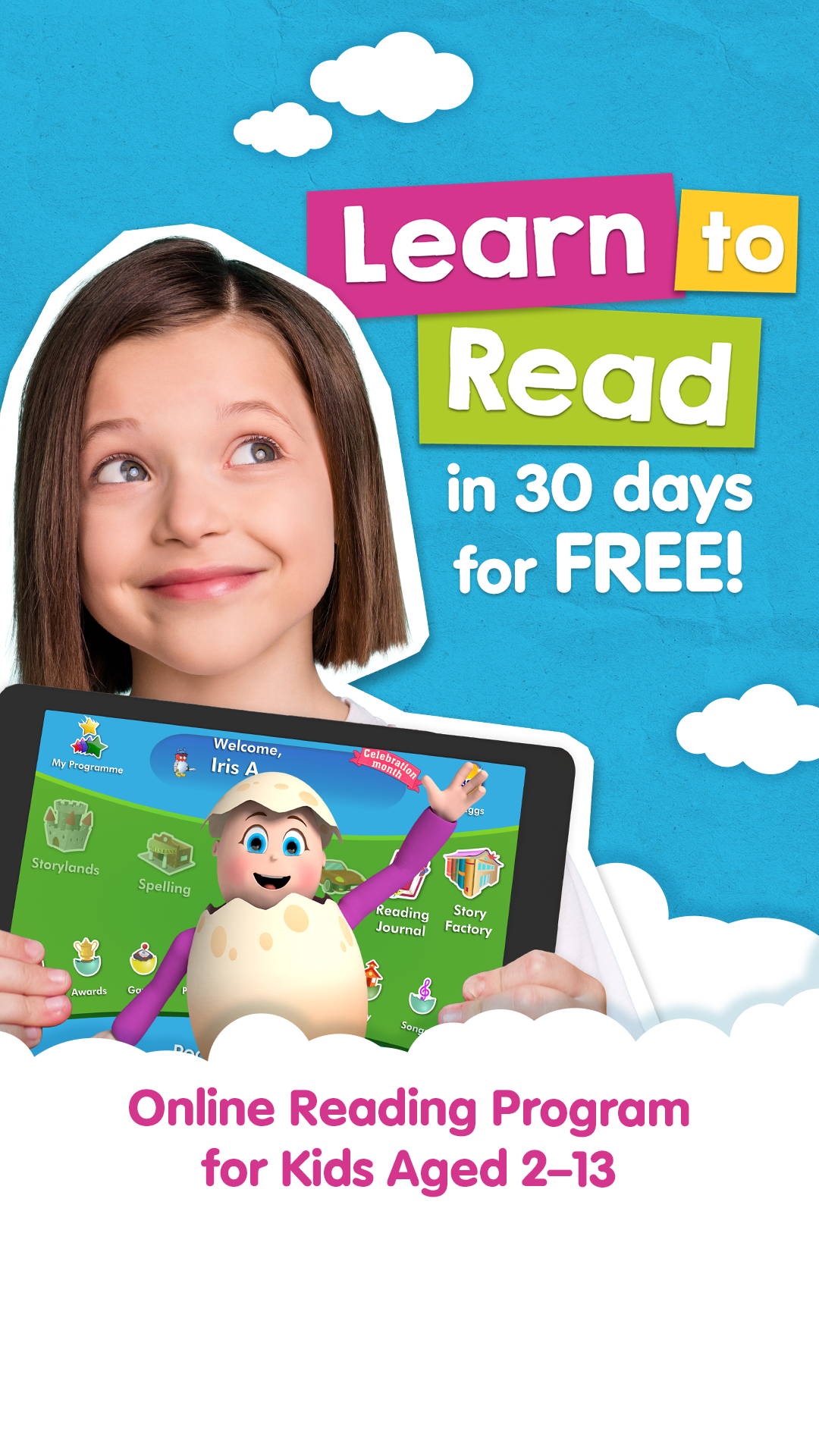 ReadingEggs.com Facebook ad