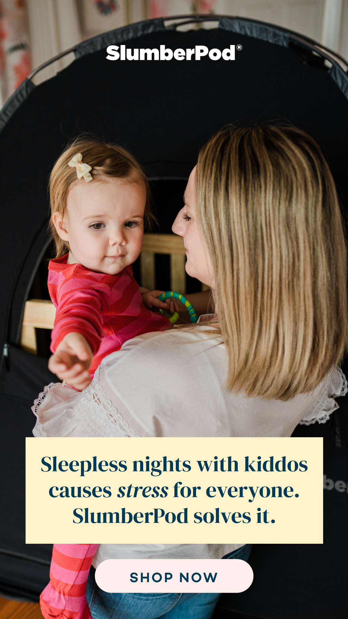 SlumberPod Facebook ad