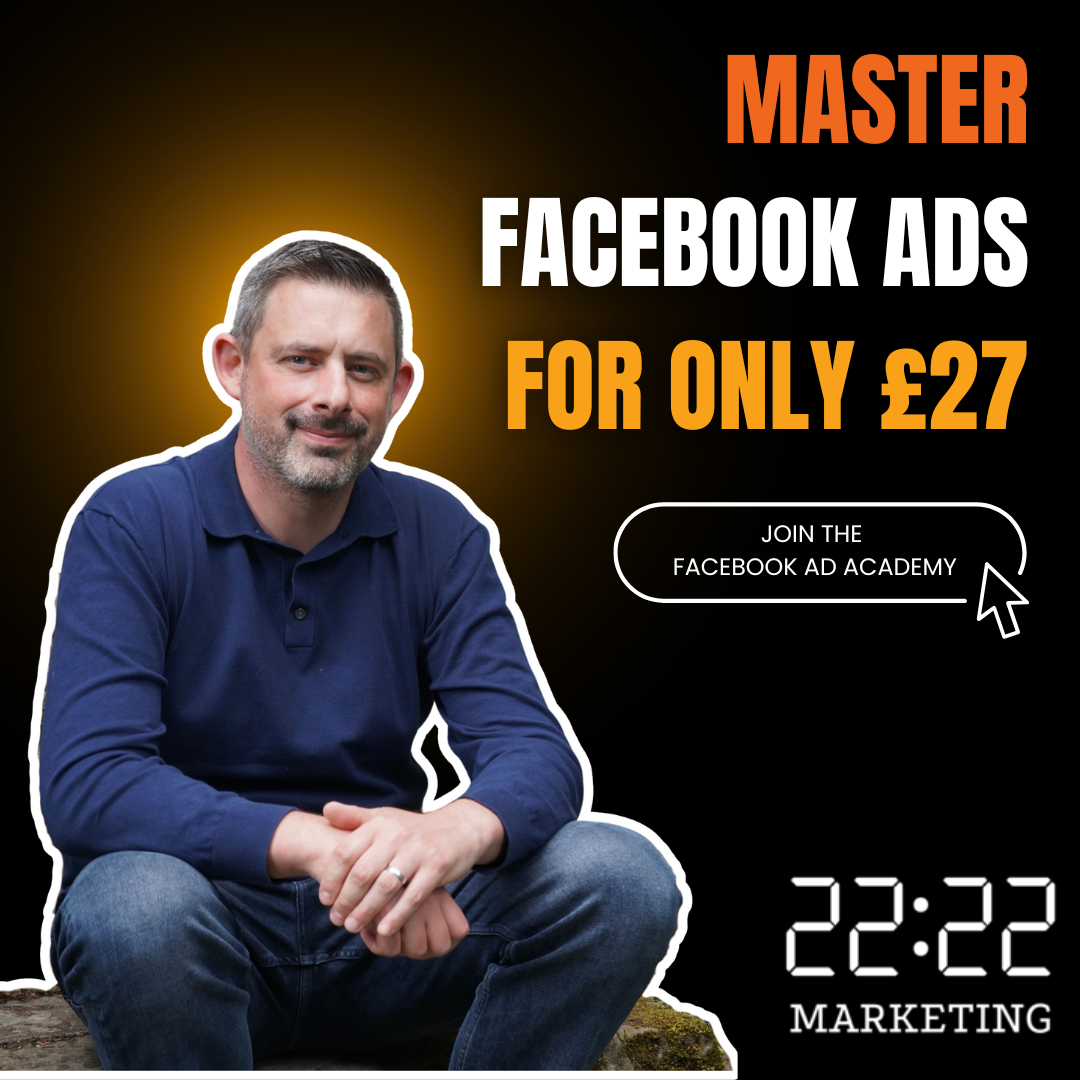 22:22 Marketing Facebook ad