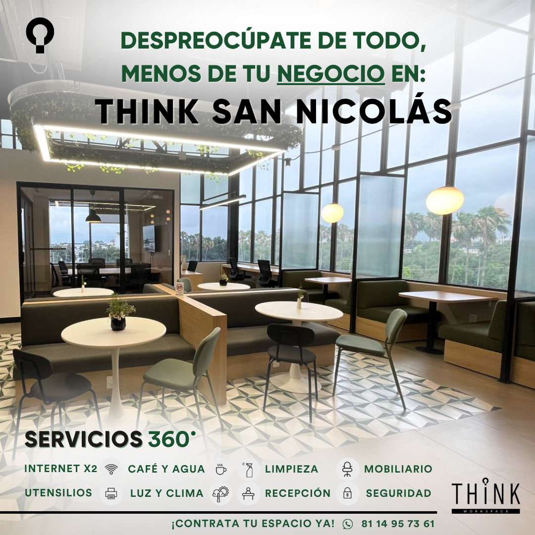 THINK Workspace Facebook ad: Contáctanos por mensaje