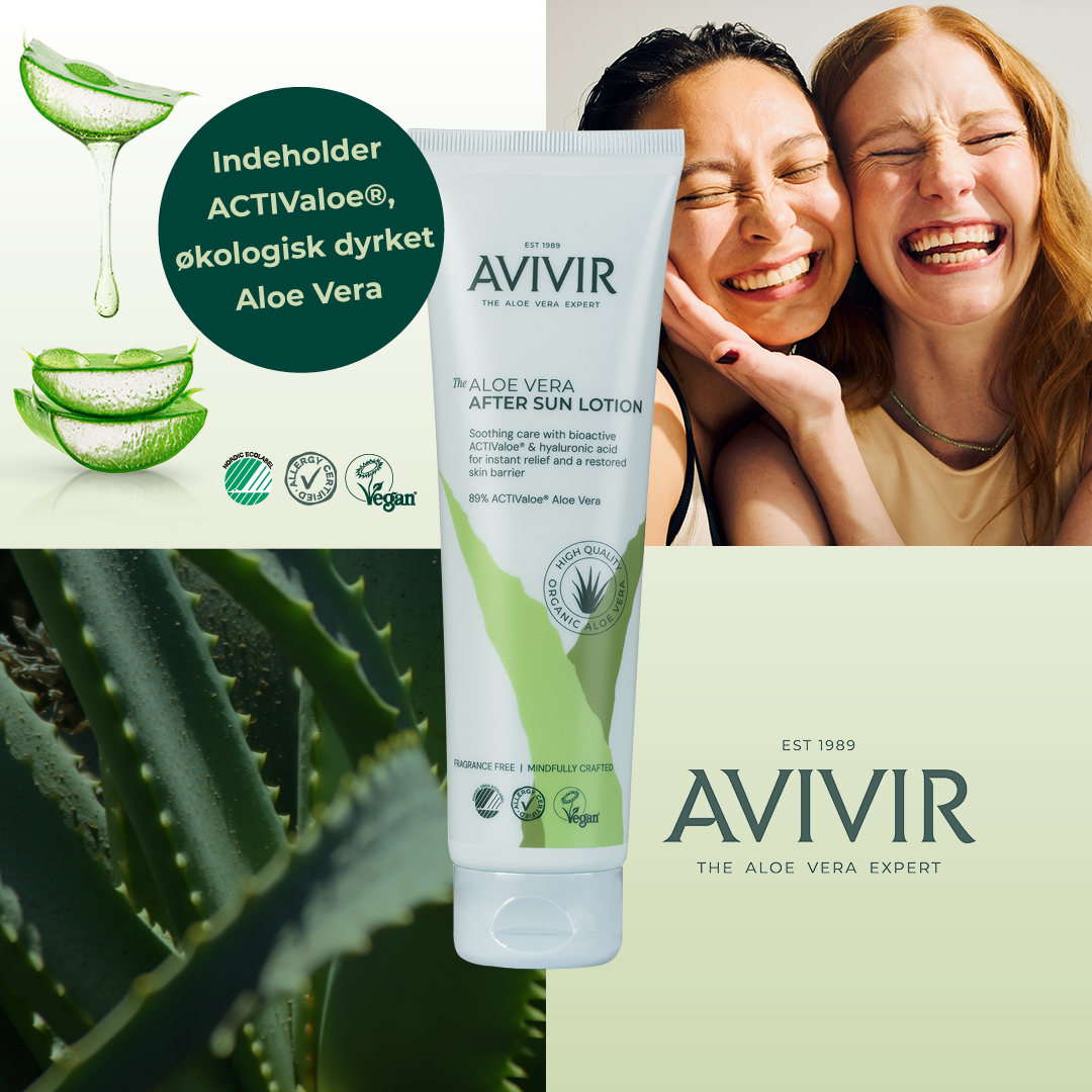 AVIVIR.dk Facebook ad: Solskadet hud? Brug ACTIValoe