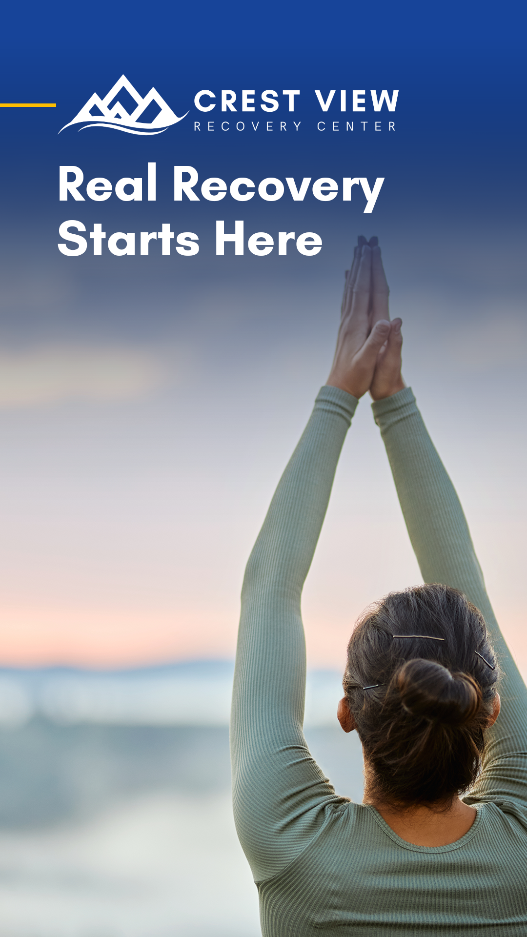 Crest View Recovery Center Facebook ad from Jan 9, 2026