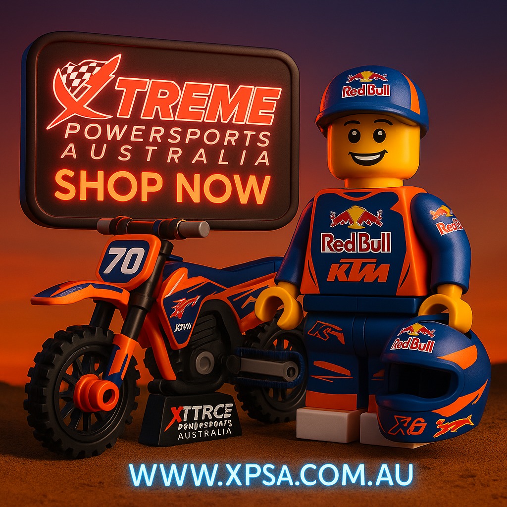 Xtreme Powersports Australia Facebook ad: Ride Hard. Shop Smart.