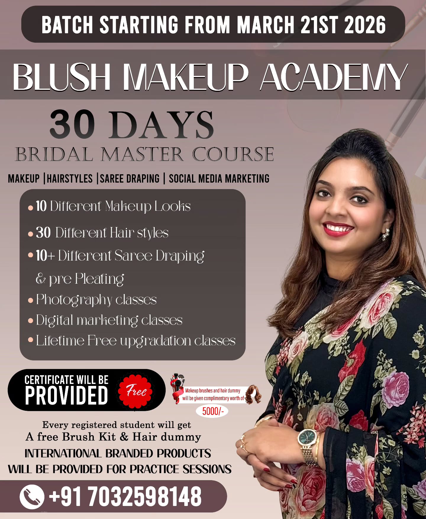 Blush with Brush Facebook ad