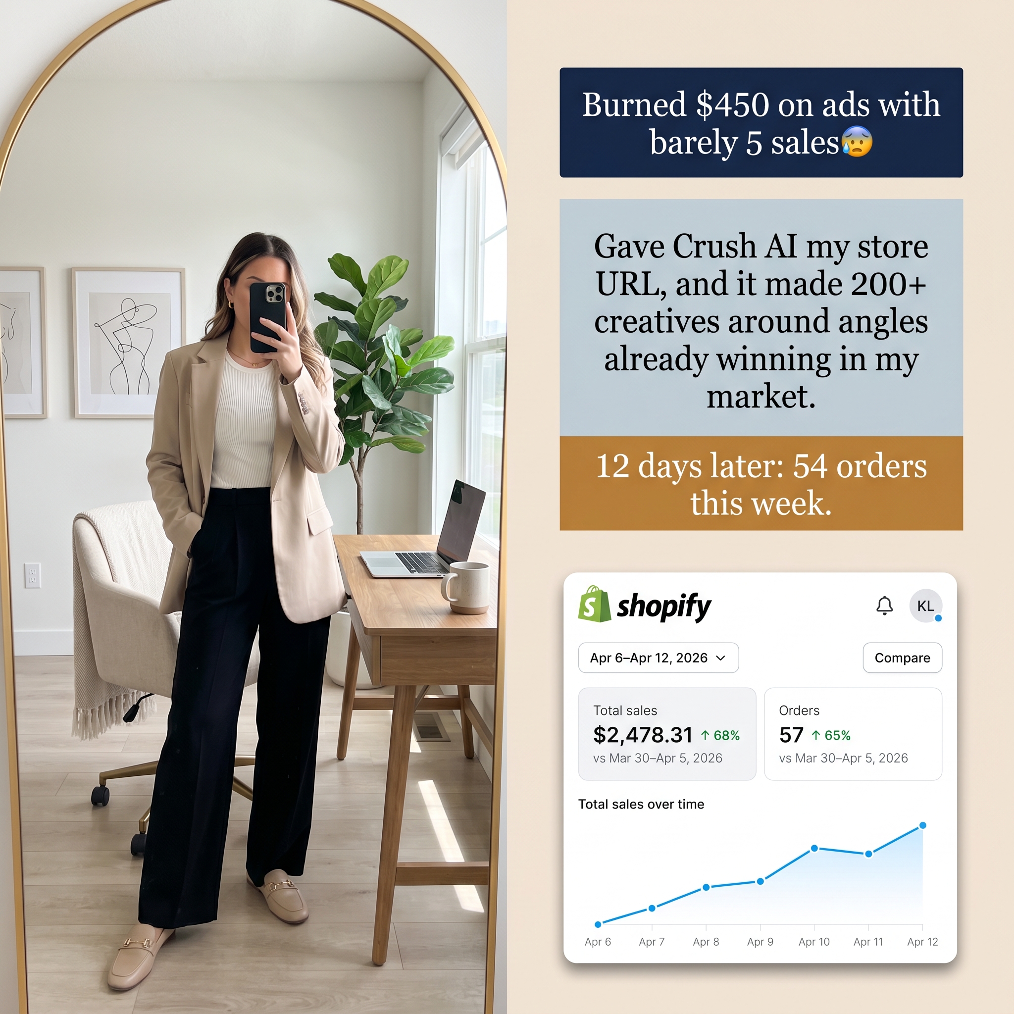 trycrush.ai Facebook ad