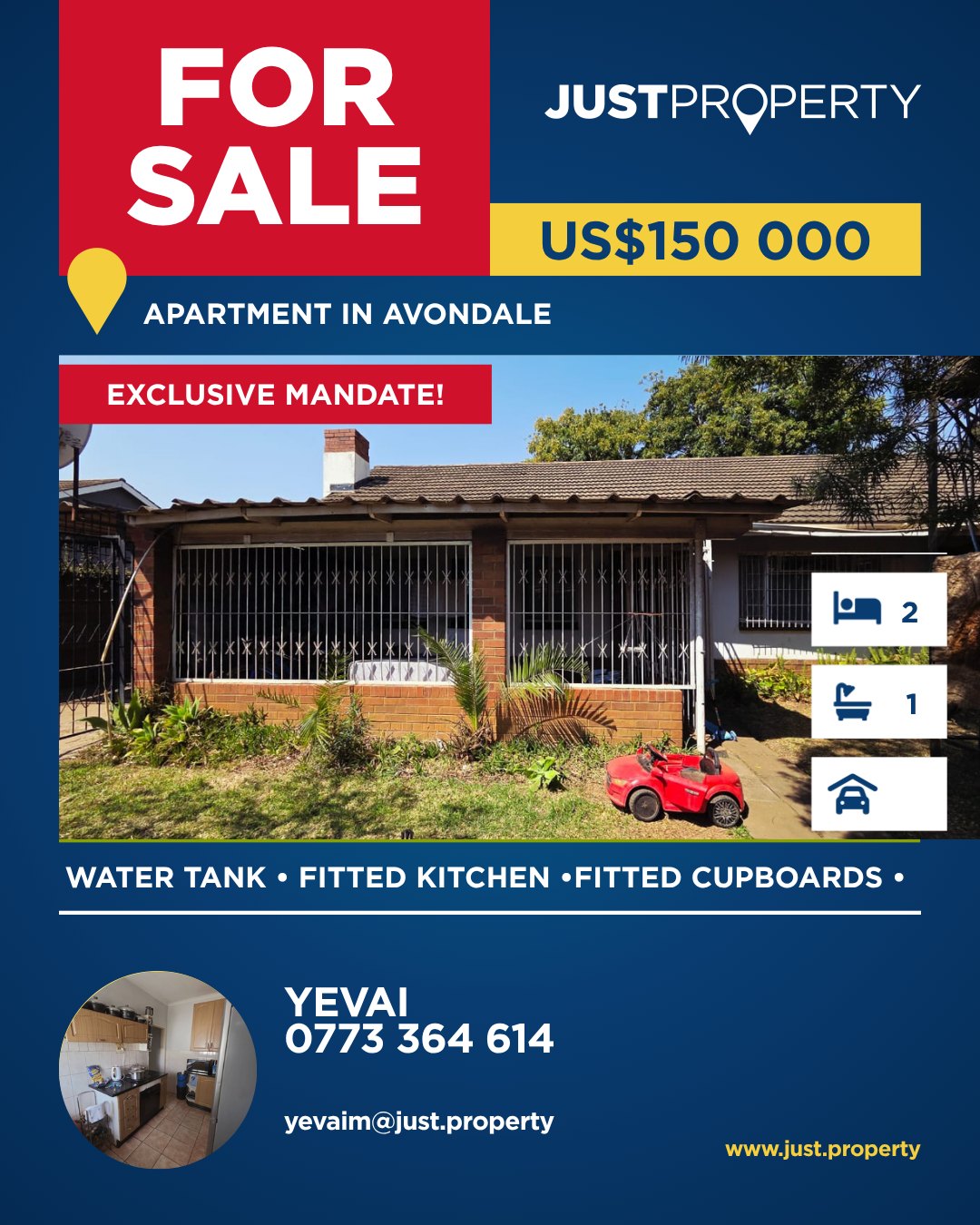Just Property Harare Facebook ad