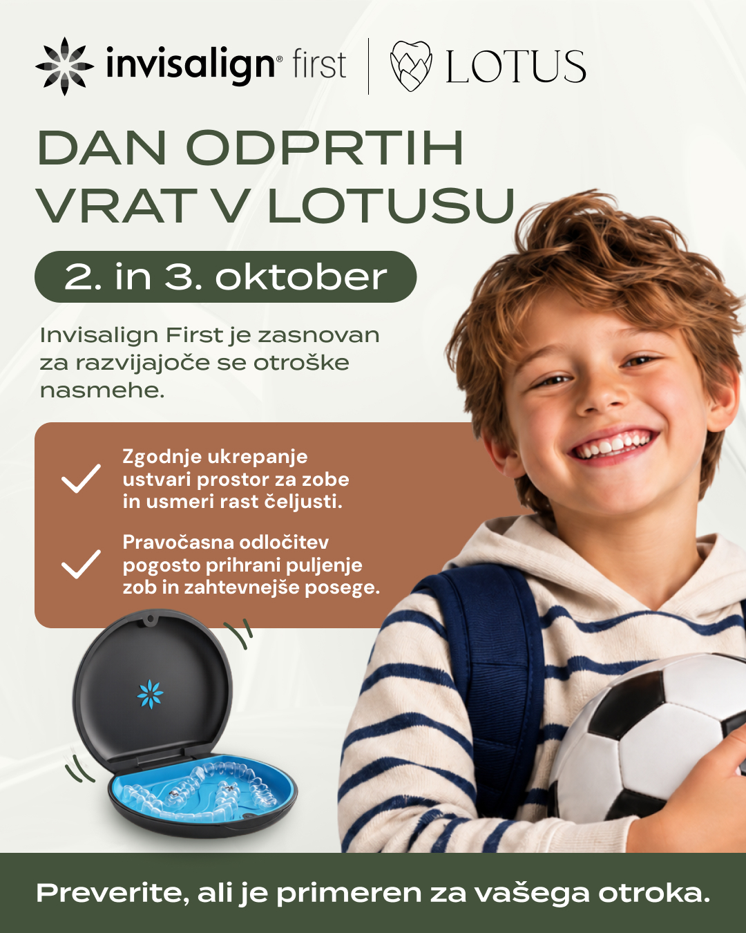 Lotus dentalni center Facebook ad: Vaš otrok že čaka na ortodonta?