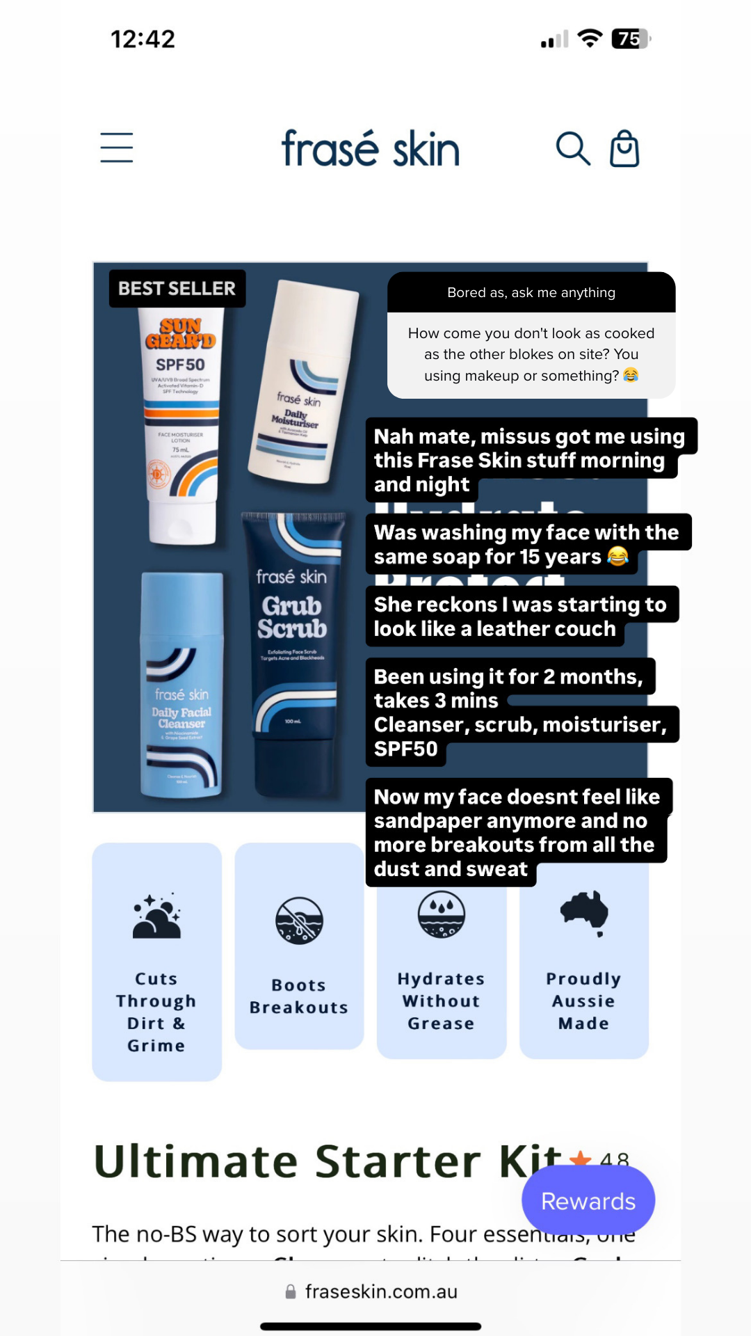 Frasé Skin Facebook ad