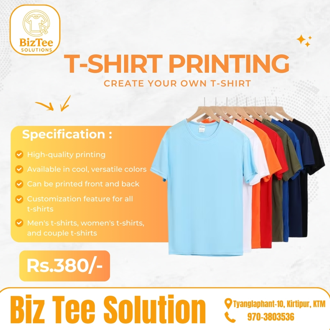 BizTee Solutions Facebook ad: Elevate Your Style with Biz Tee Solution