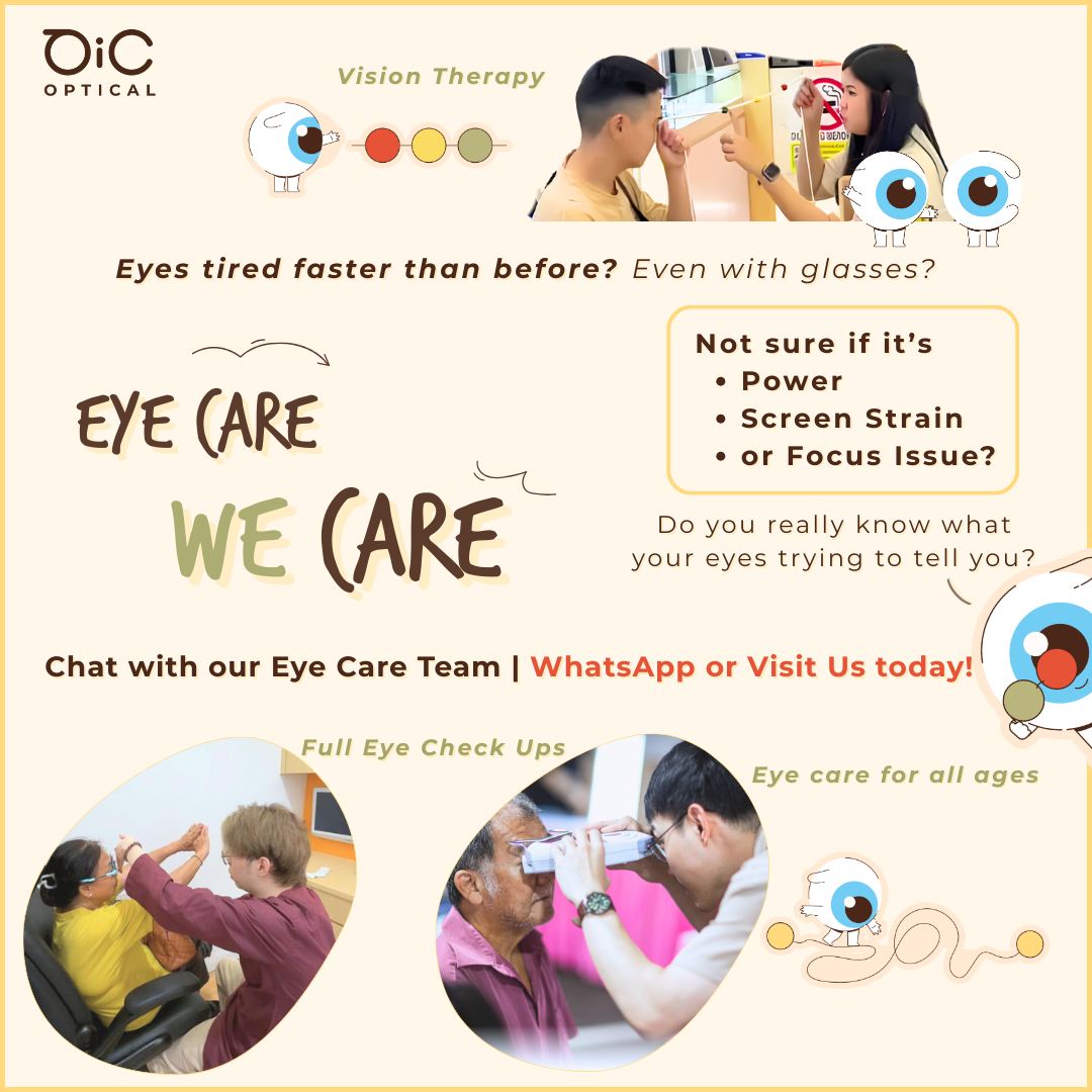 OiC Optical MY Facebook ad: Eyes don’t suddenly become weak for no reason