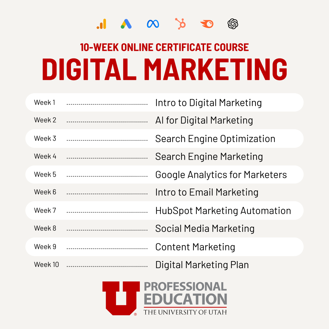 Professional Education at the University of Utah Facebook ad