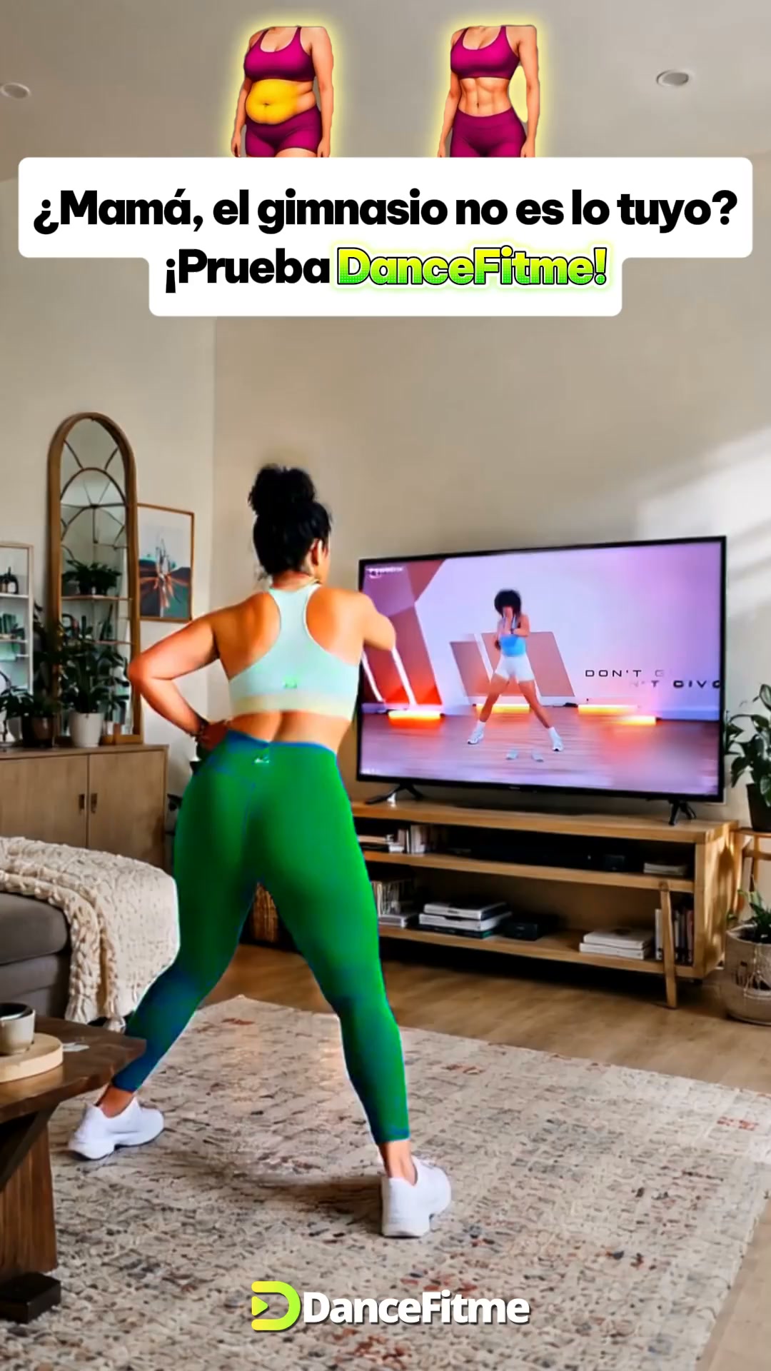 28 day weight loss dance workout Facebook ad: Baila para ponerte en forma