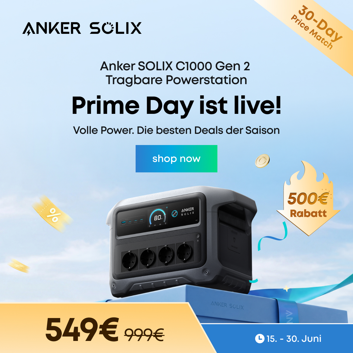 Anker SOLIX Facebook ad