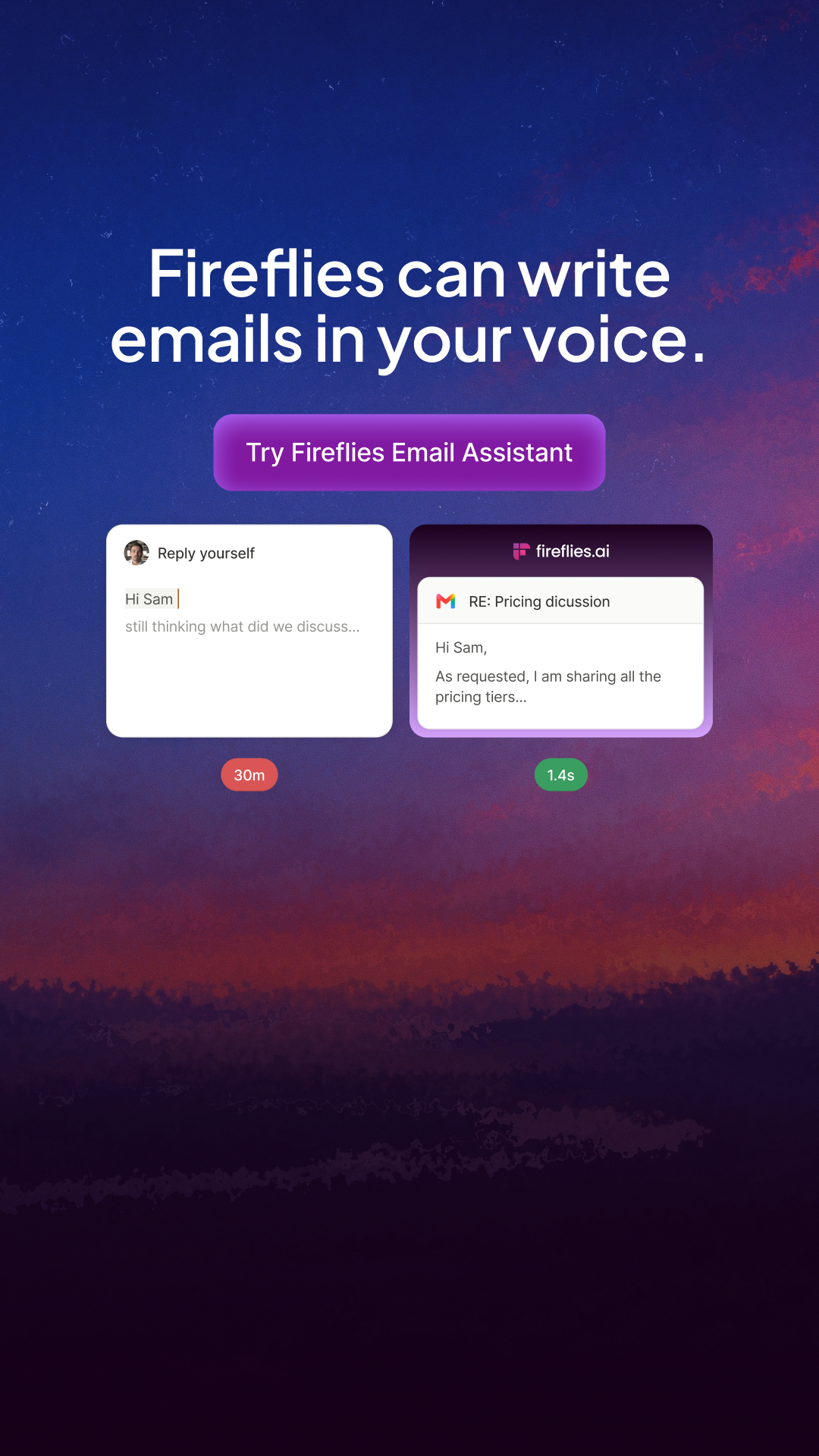 Fireflies.ai Facebook ad