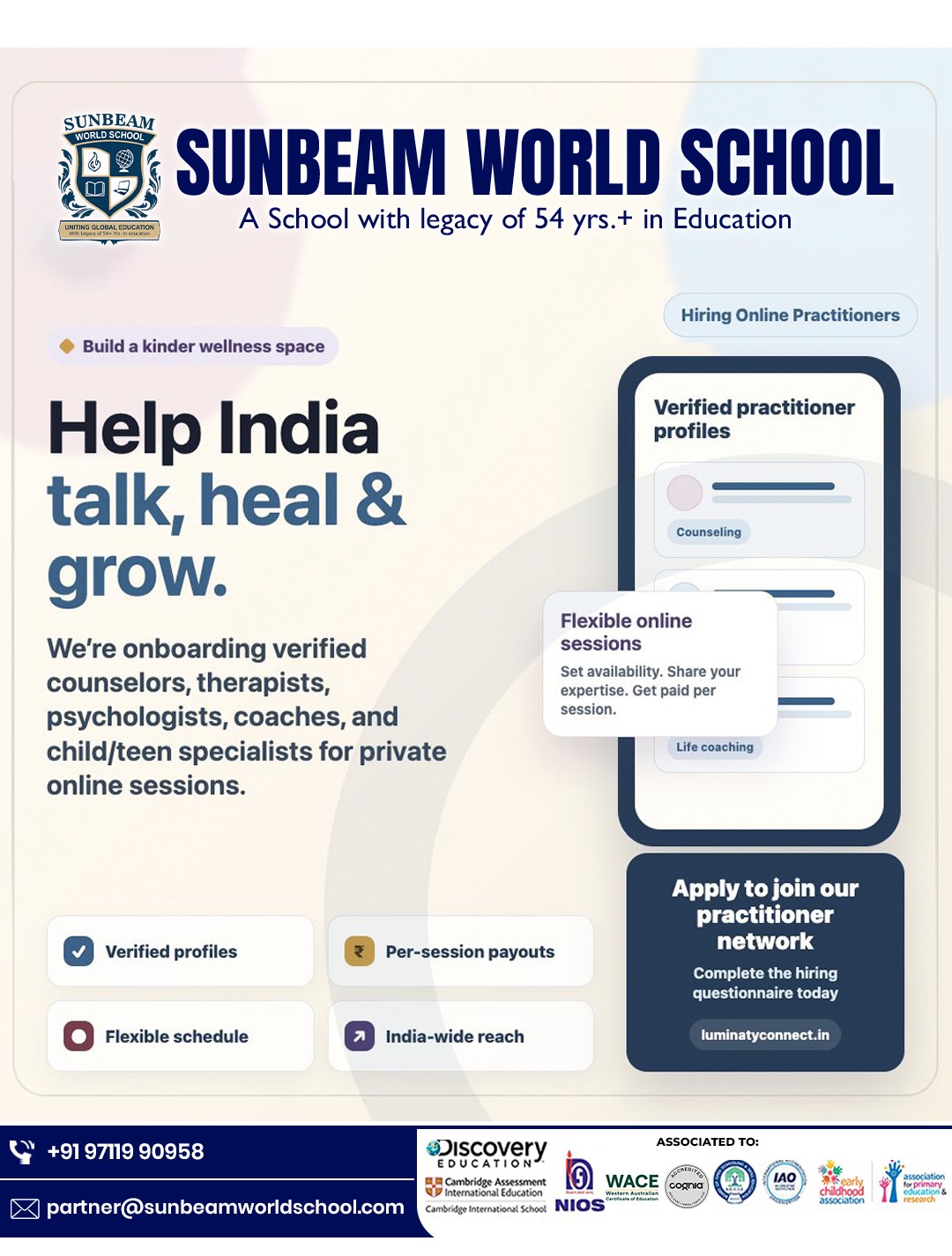 Sunbeam World School Live Facebook ad from Jun 18, 2026