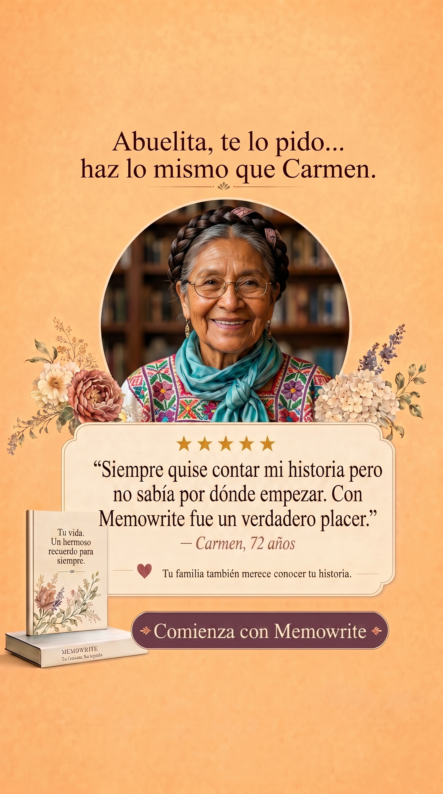 Memowrite Facebook ad
