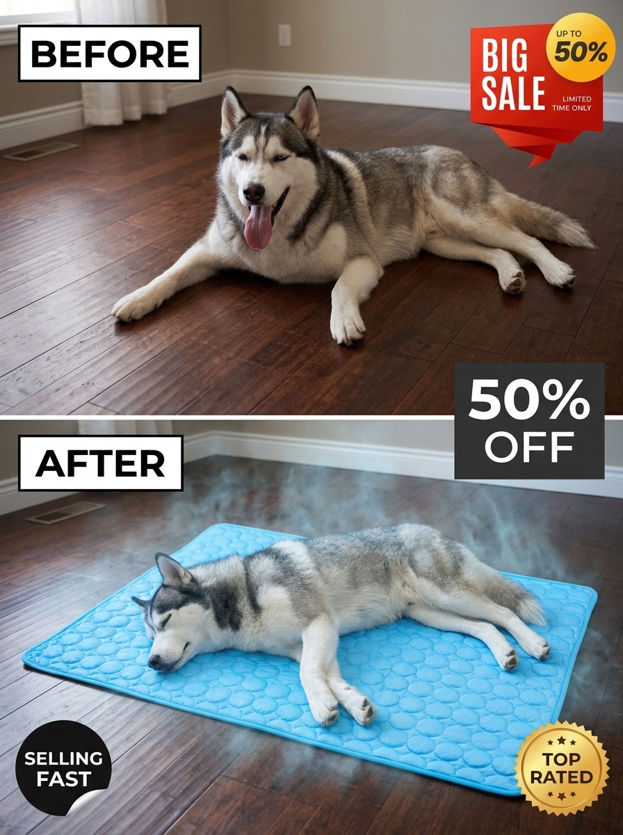 Sincereall6 Facebook ad: Pet Cooling Mat