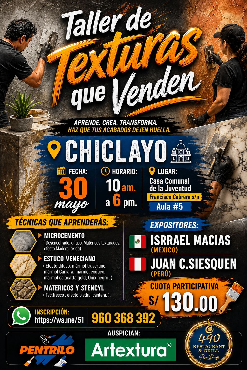 Makory Siesquen Facebook ad: HOLA CHICLAYO te invitamos a una experiencia diseñada…