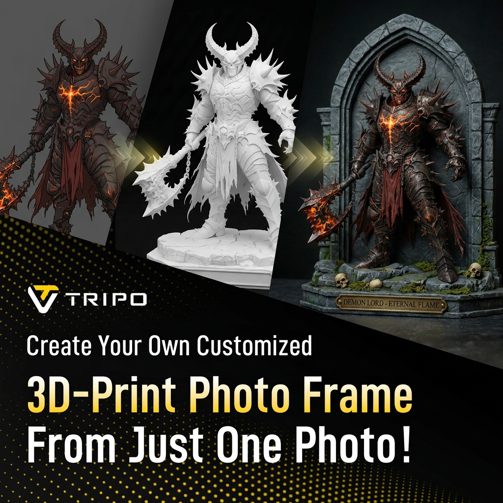 Tripo 3D Facebook ad