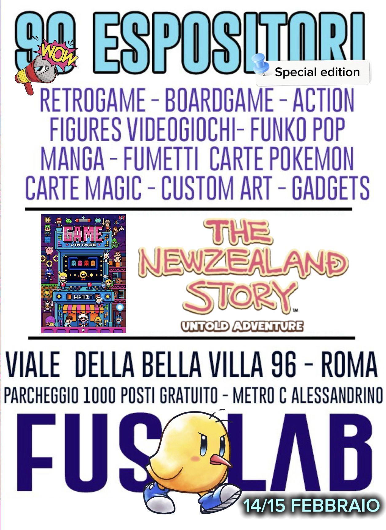 Gamevintage market Facebook ad: Il 14 e 15 Febbraio, al Gamevintage Market…