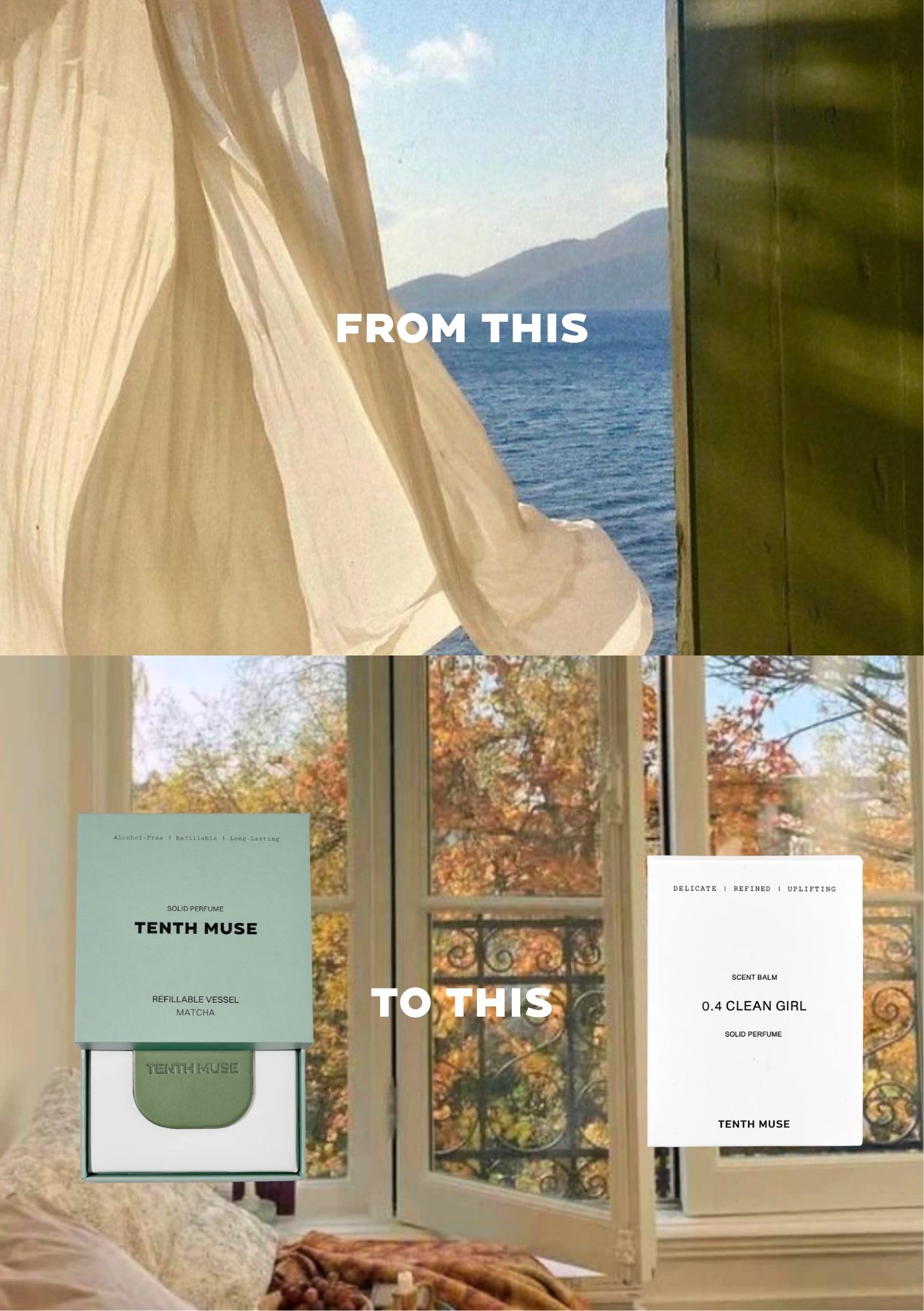 Tenth Muse Facebook ad: New season, new mood, new scent.