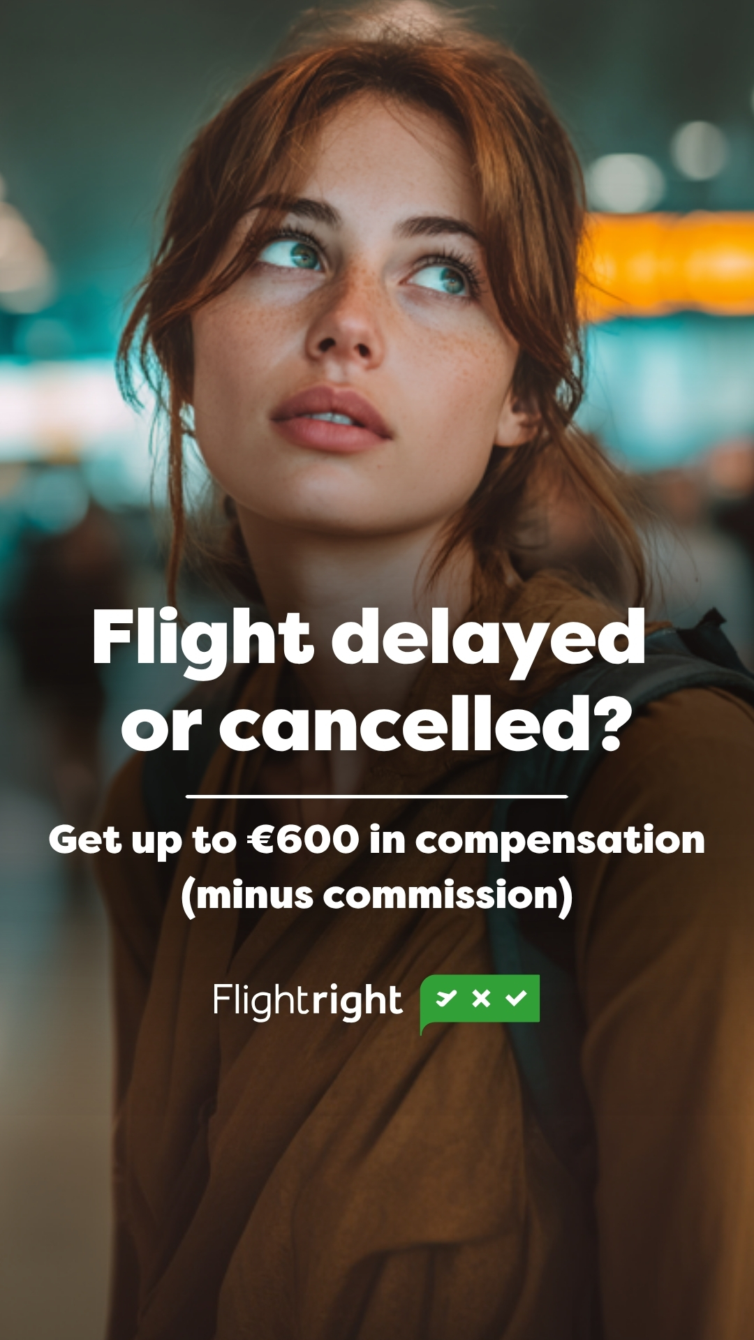 Flightright Facebook ad