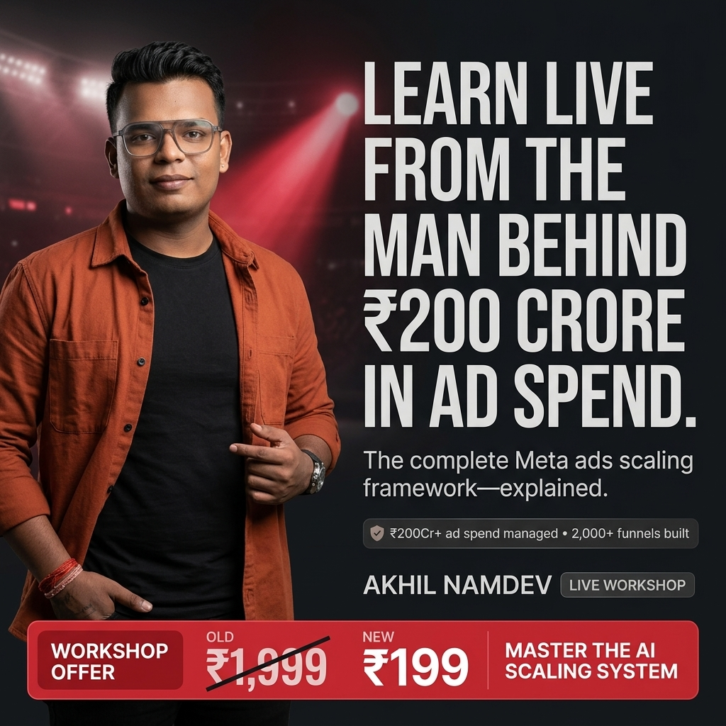Akhil Namdev Facebook ad: Create, Launch & Scale Meta Ads With AI