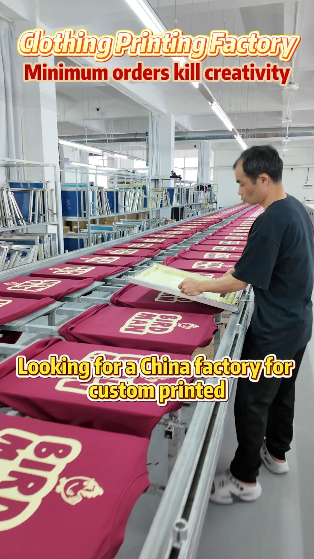 Sunnan Clothing factory Facebook ad: Send your design for a fast quote