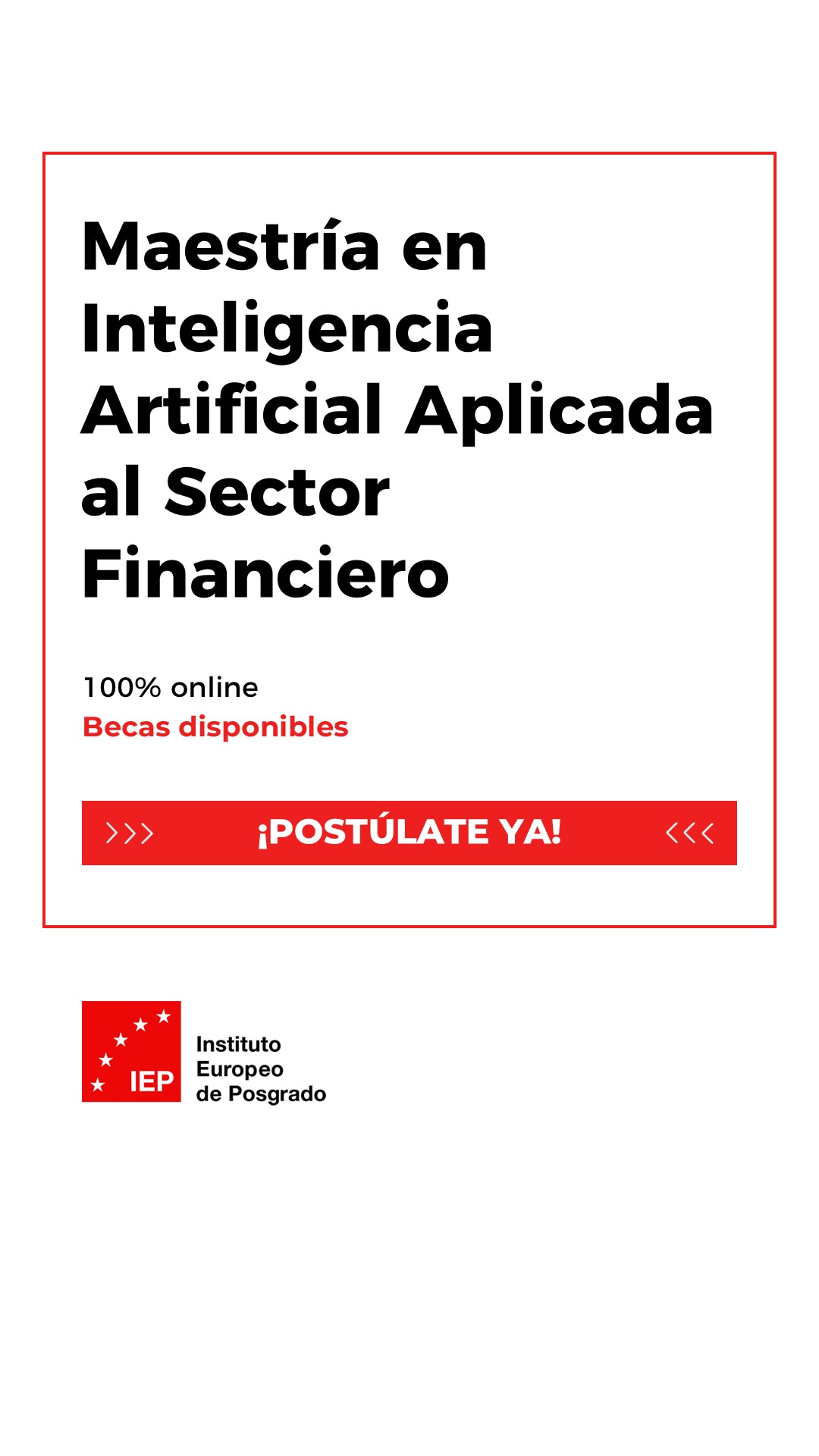 IEP - Instituto Europeo de Posgrado Facebook ad