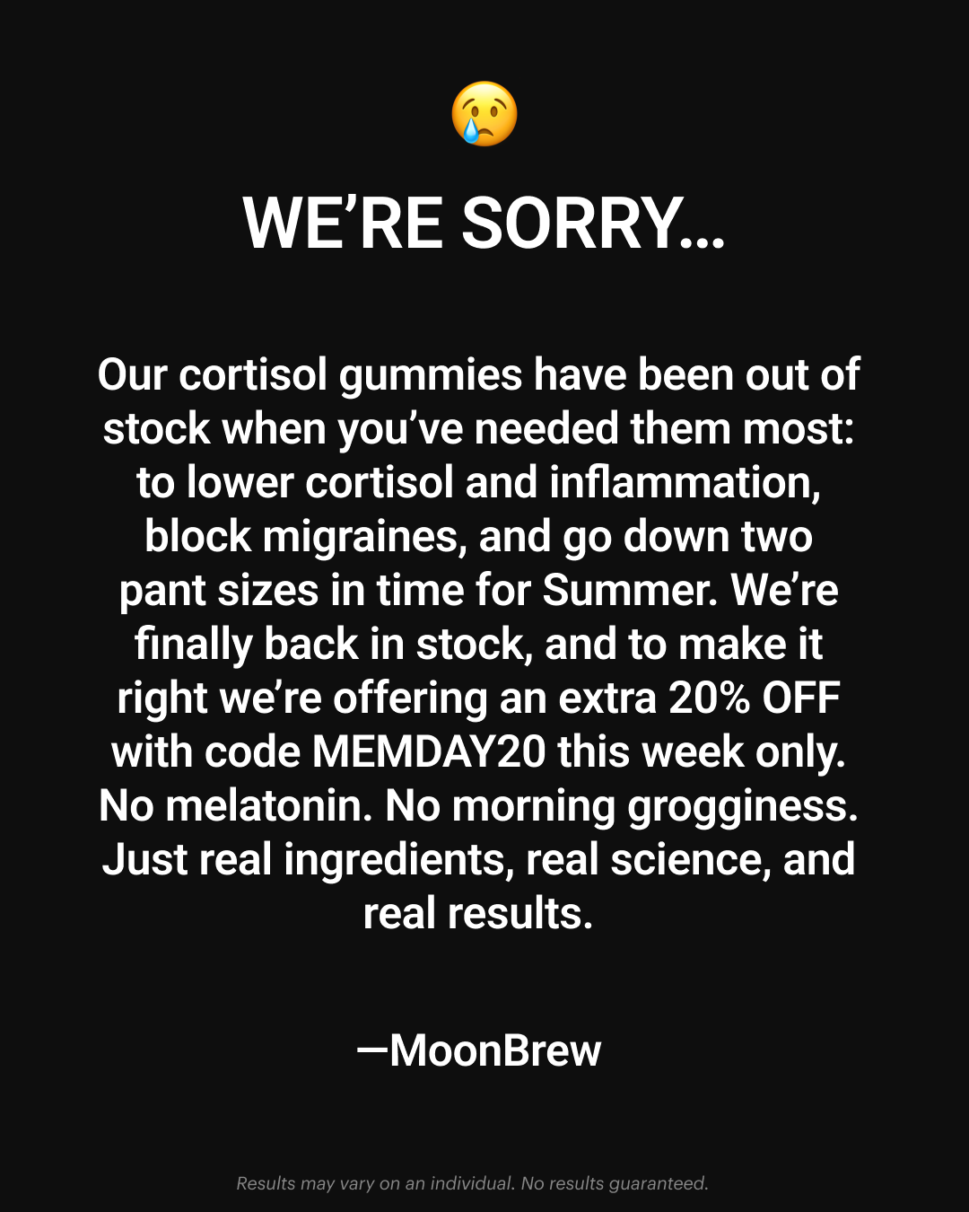 MoonBrew Facebook ad