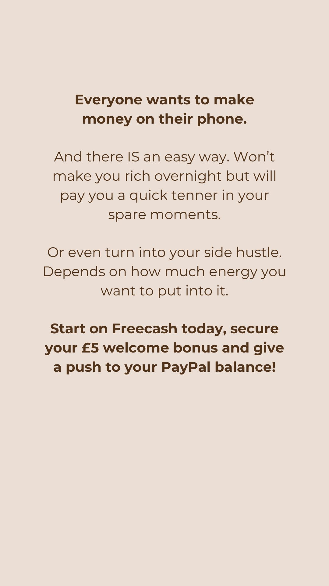 Freecash Facebook ad
