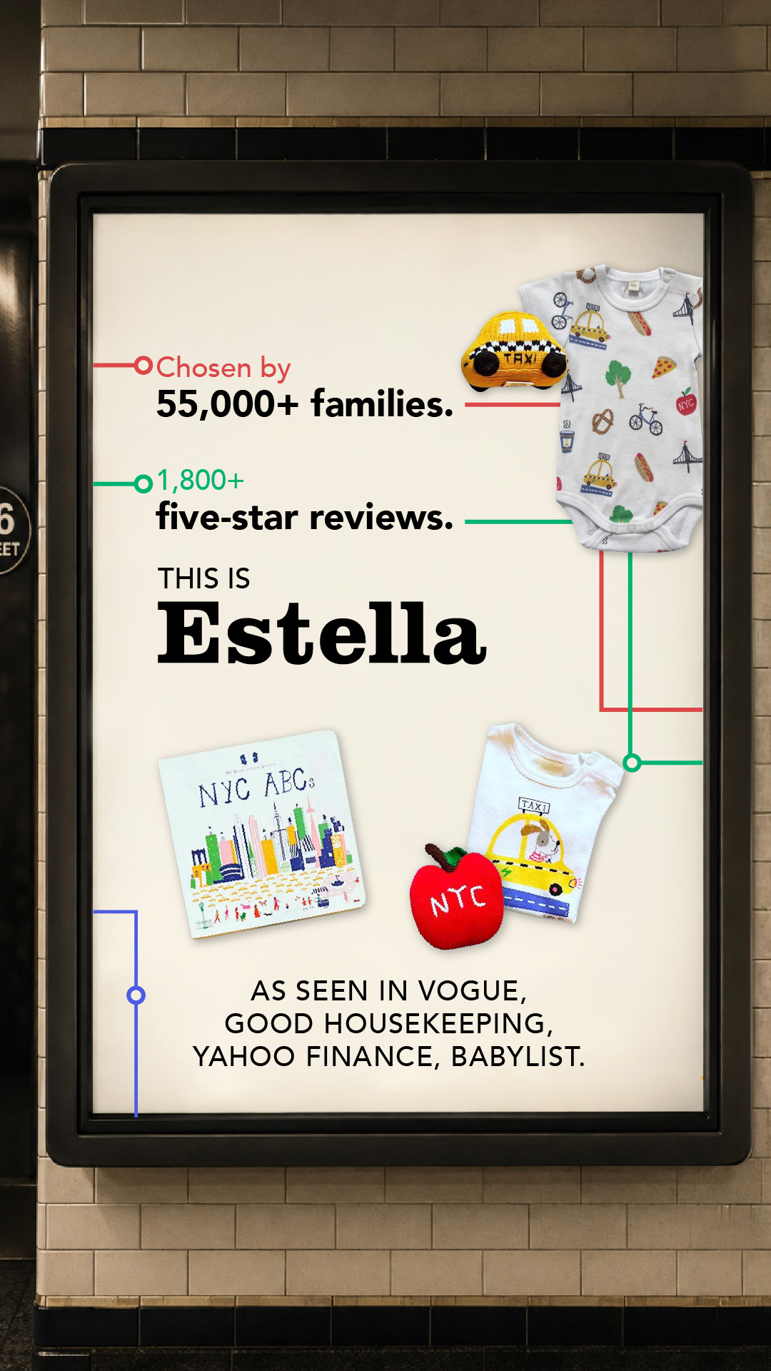 Estella Facebook ad: Most Loved Baby Gifts, Our Best-Selling Organic Sets