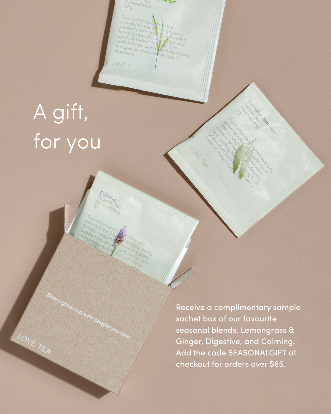 Love Tea Facebook ad: Create Your Evening Ritual