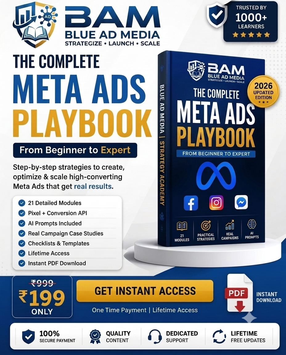 Zentrox Facebook ad: The Complete Meta Ads Playbook (2026 Edition), ₹199 Only