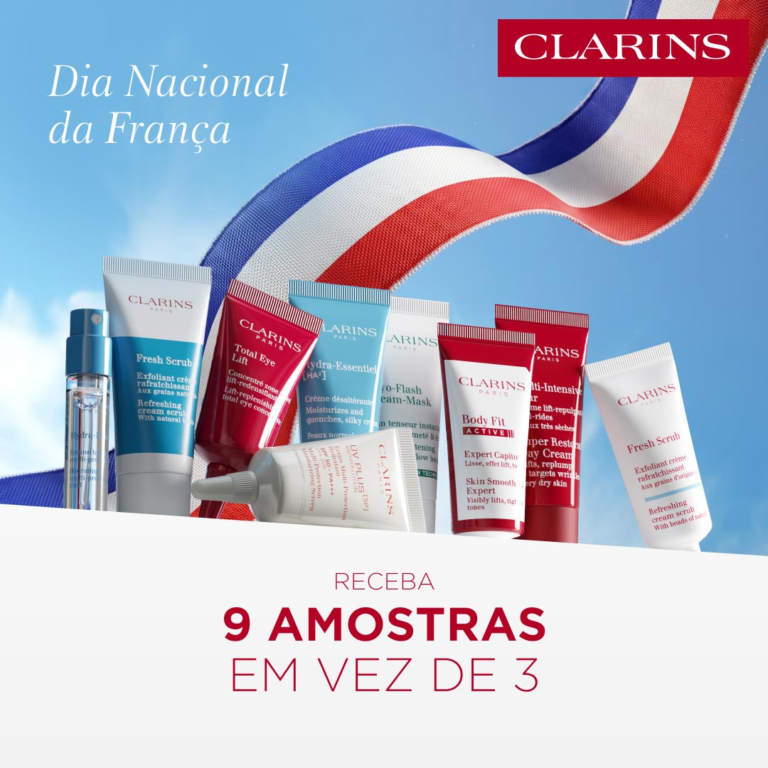 Clarins Facebook ad: O seu presente