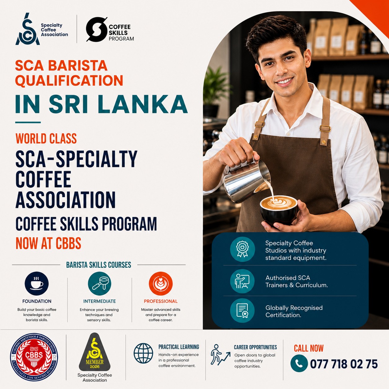 Colombo Bartender & Barista School - Walukarama Facebook ad