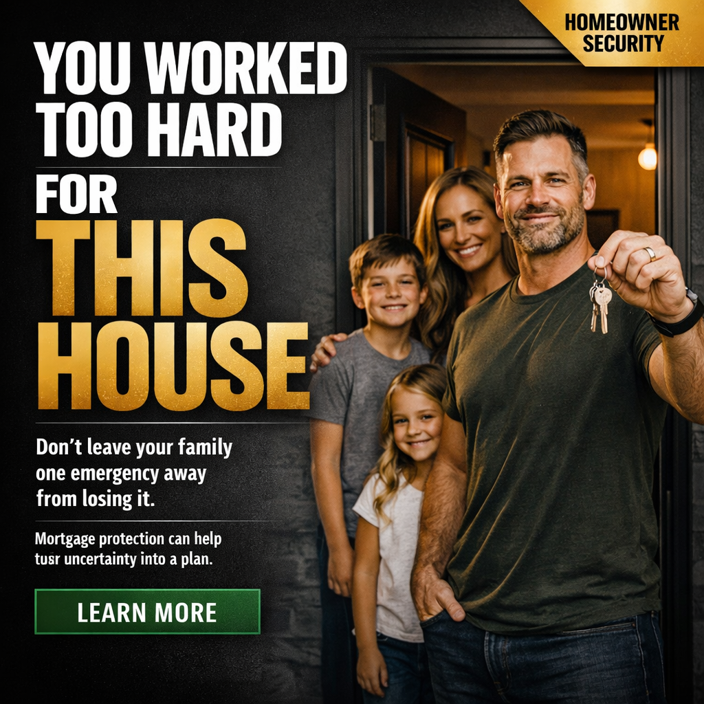 Safe Nest Insurance Facebook ad: Mortgage Protection Made Easy for Homeowners