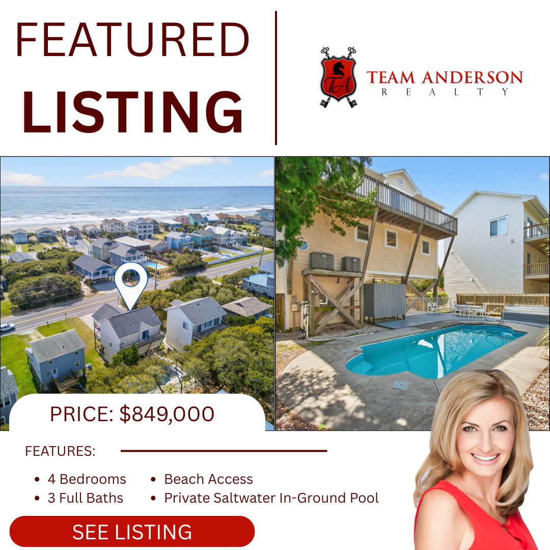 Team Anderson Realty Facebook ad: our Surf City Oasis Awaits (Fully Furnished & Move-In…