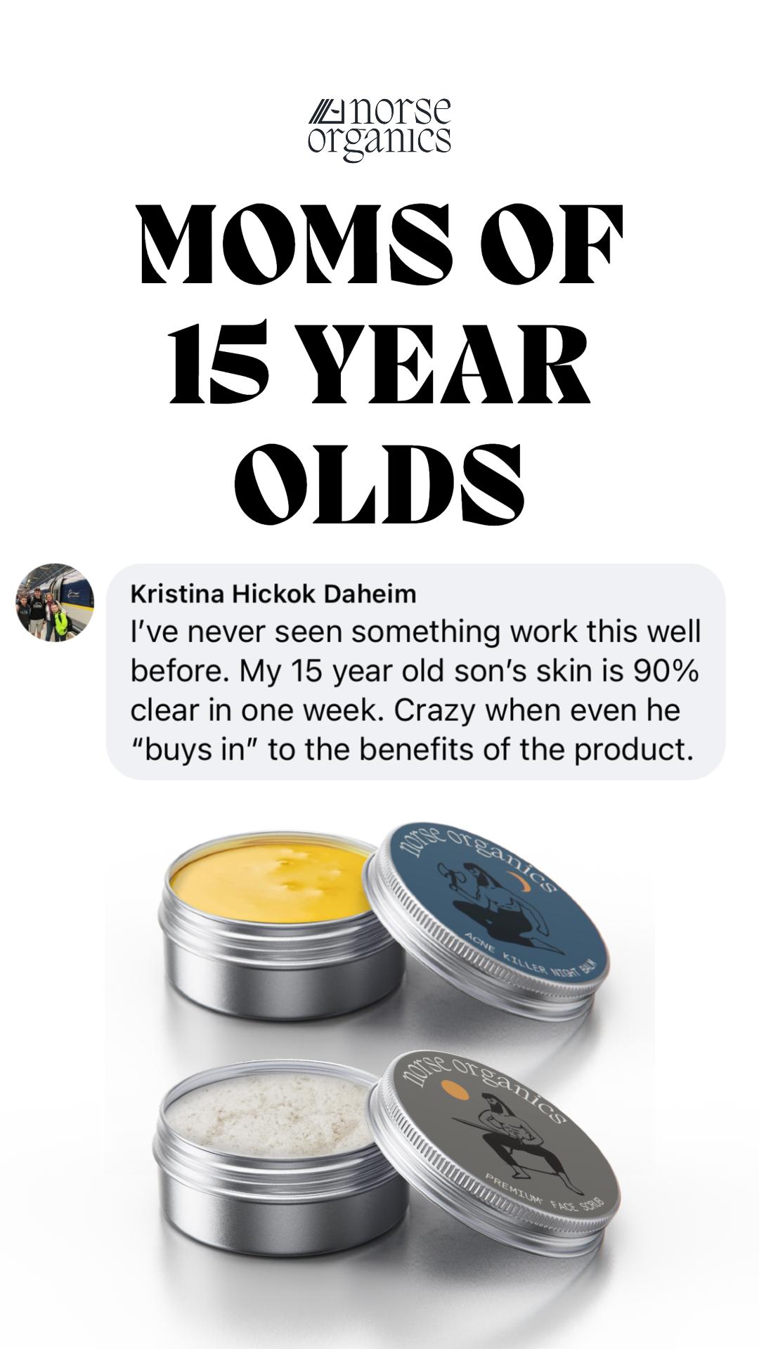 Norse Organics Facebook ad