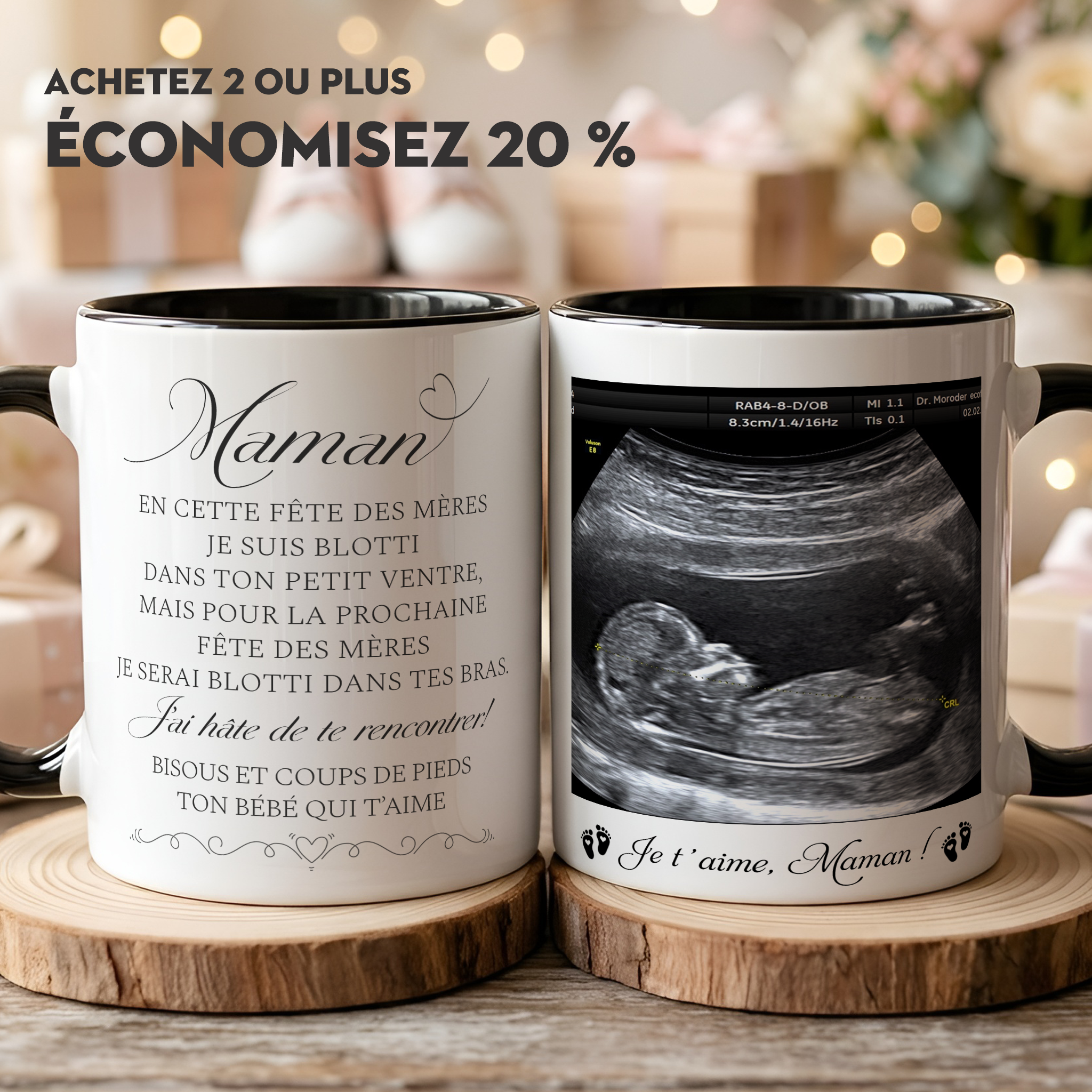 New to Nest - Personalised Gifts Facebook ad: Mug Bicolore Personnalisé Pour Future Maman | Premier…