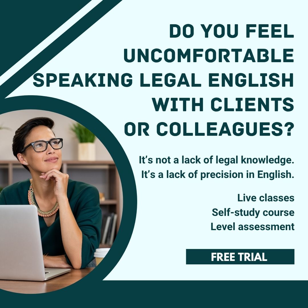 Legal English Facebook ad: Begin your Free Trial with Legal English