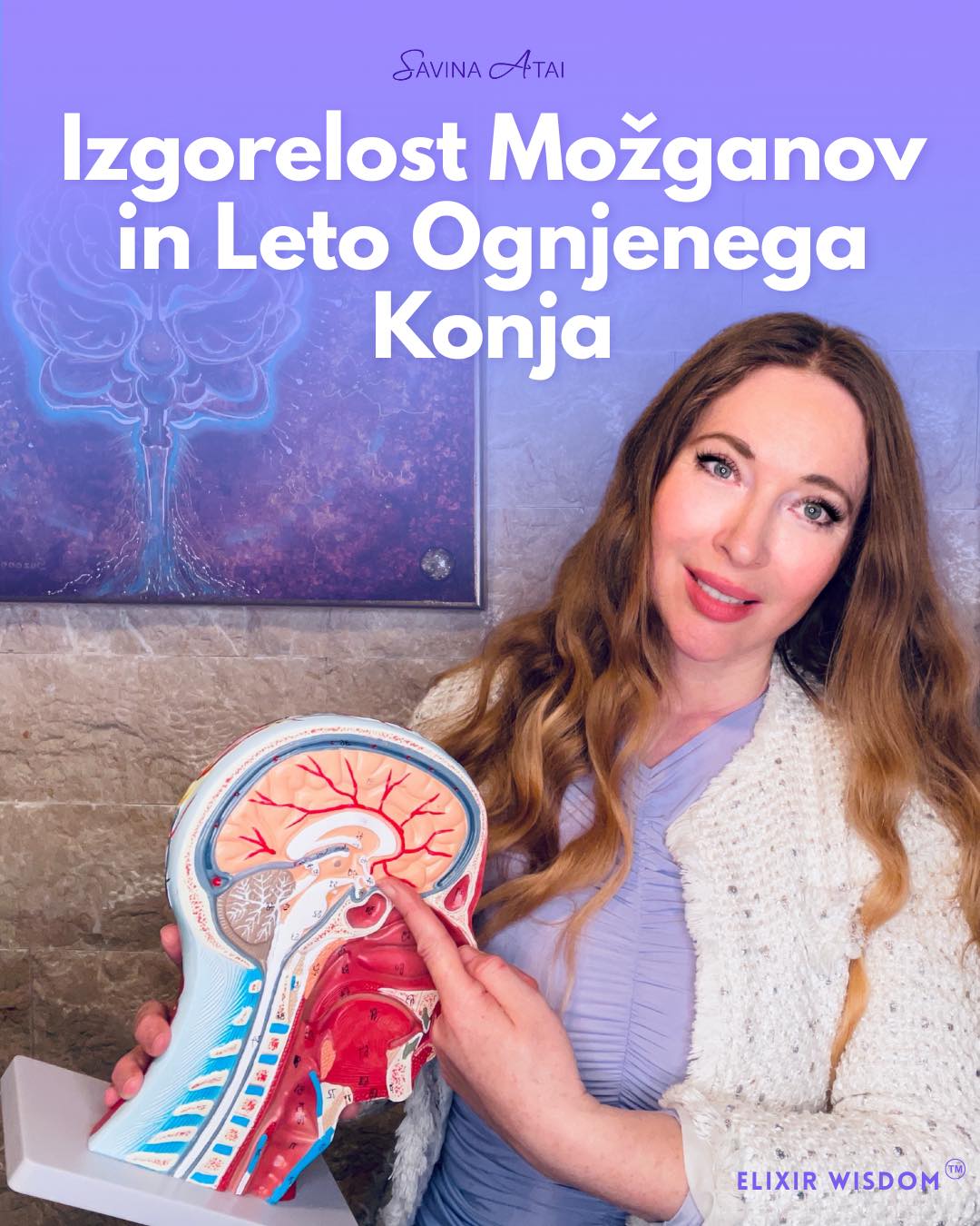 Savina Atai Facebook ad: IZGORELOST MOŽGANOV in Ognjeni Konj Nikoli ne želim…