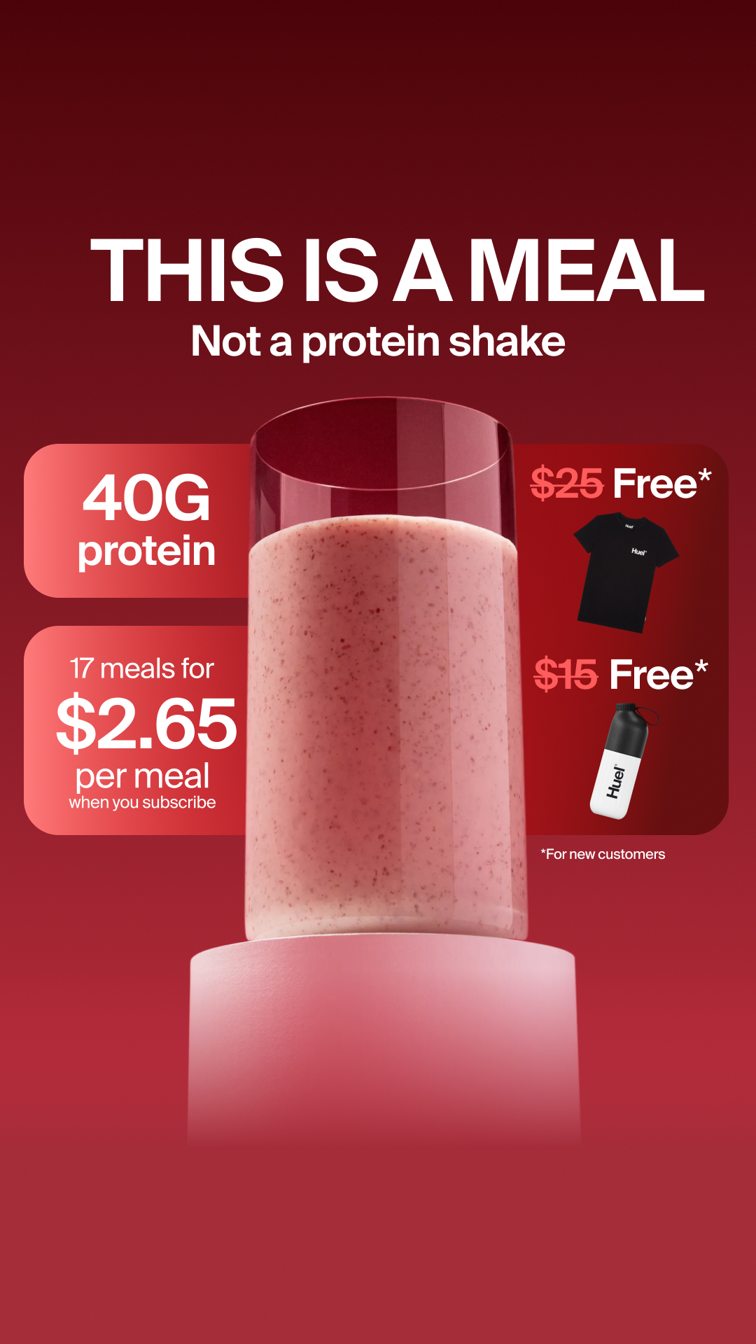 Huel Facebook ad