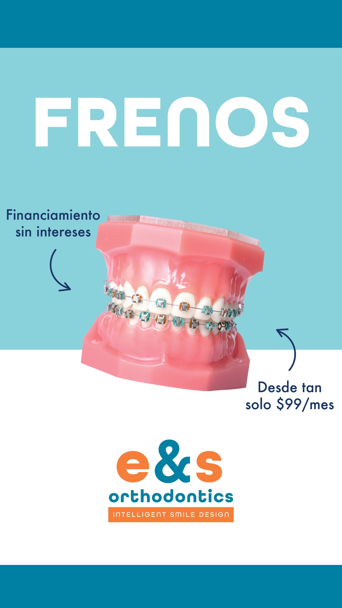 E&S Orthodontics Facebook ad from Feb 11, 2025
