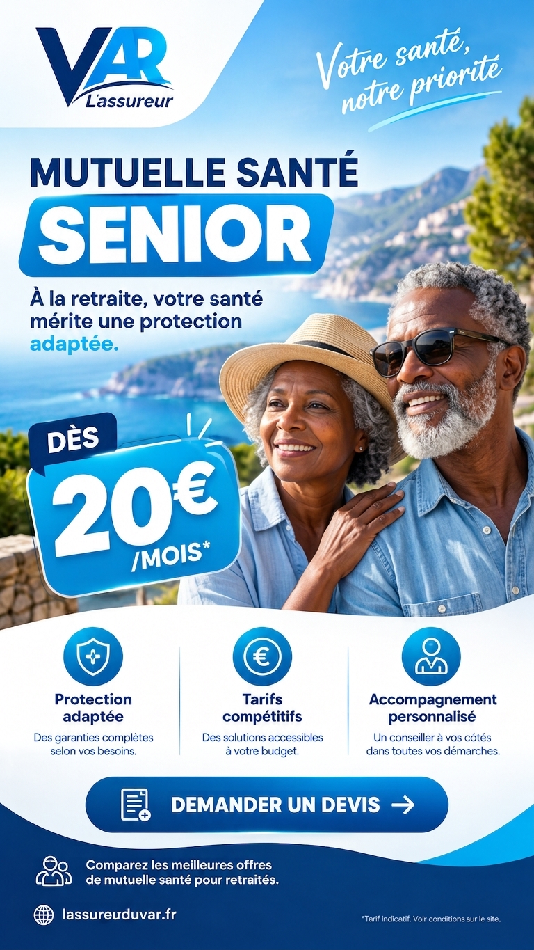 Lassureur Du Var Facebook ad: Mutuelle Senior Dès 20€/Mois