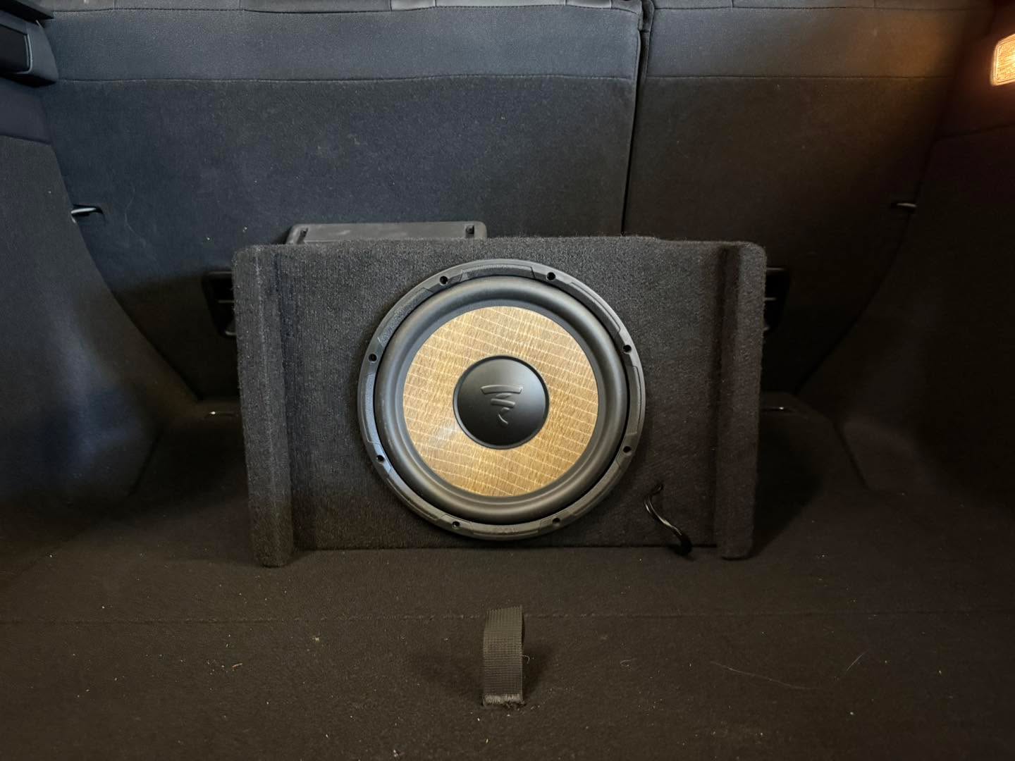 NWA Custom Audio & Lighting Facebook ad: Focal Flax Subwoofer + 500W Amp
