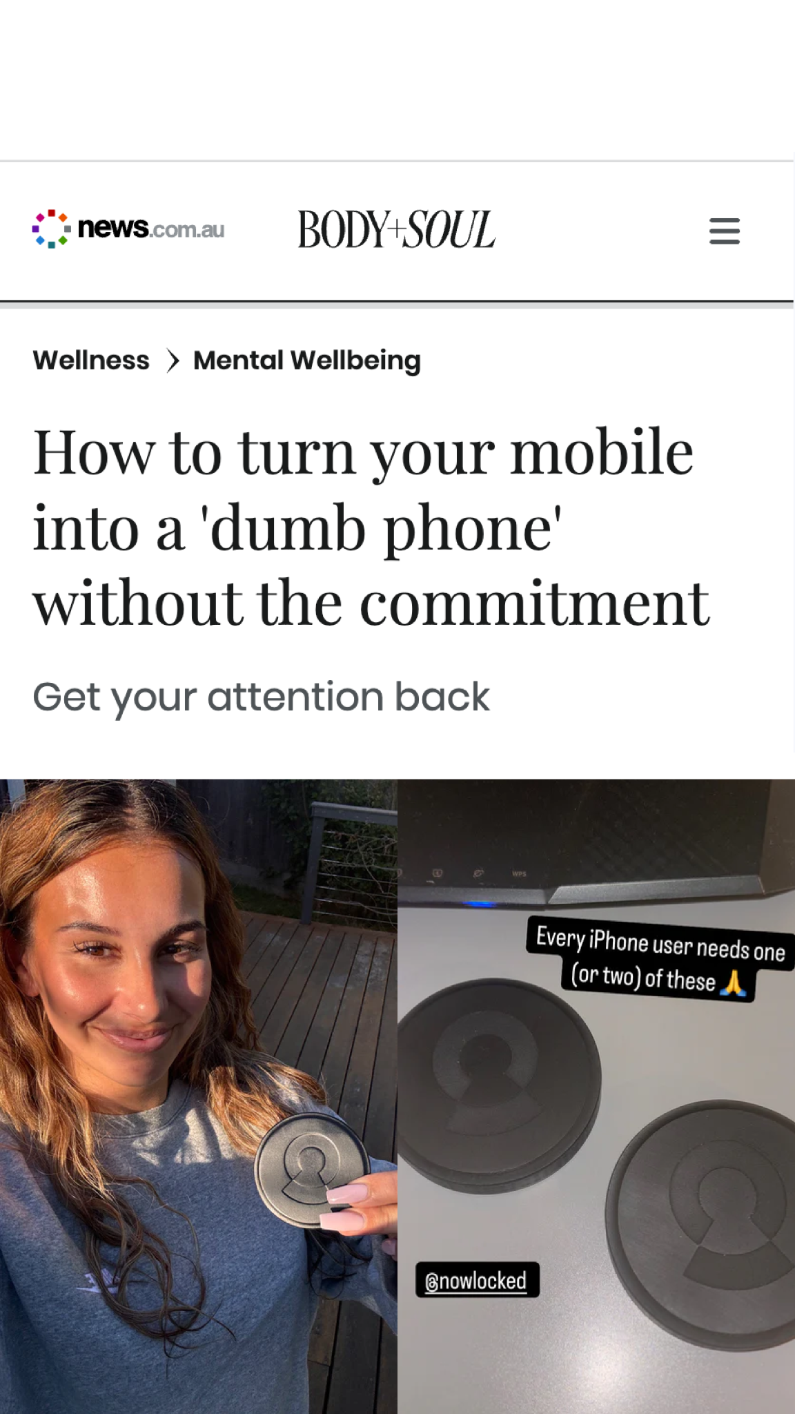 NowLocked - Less Screen Time Facebook ad