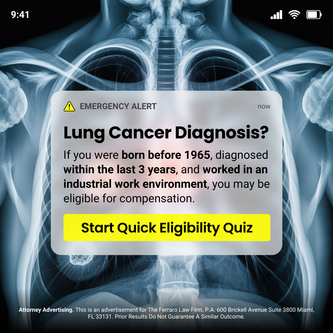 Lung Cancer Law Group Facebook ad