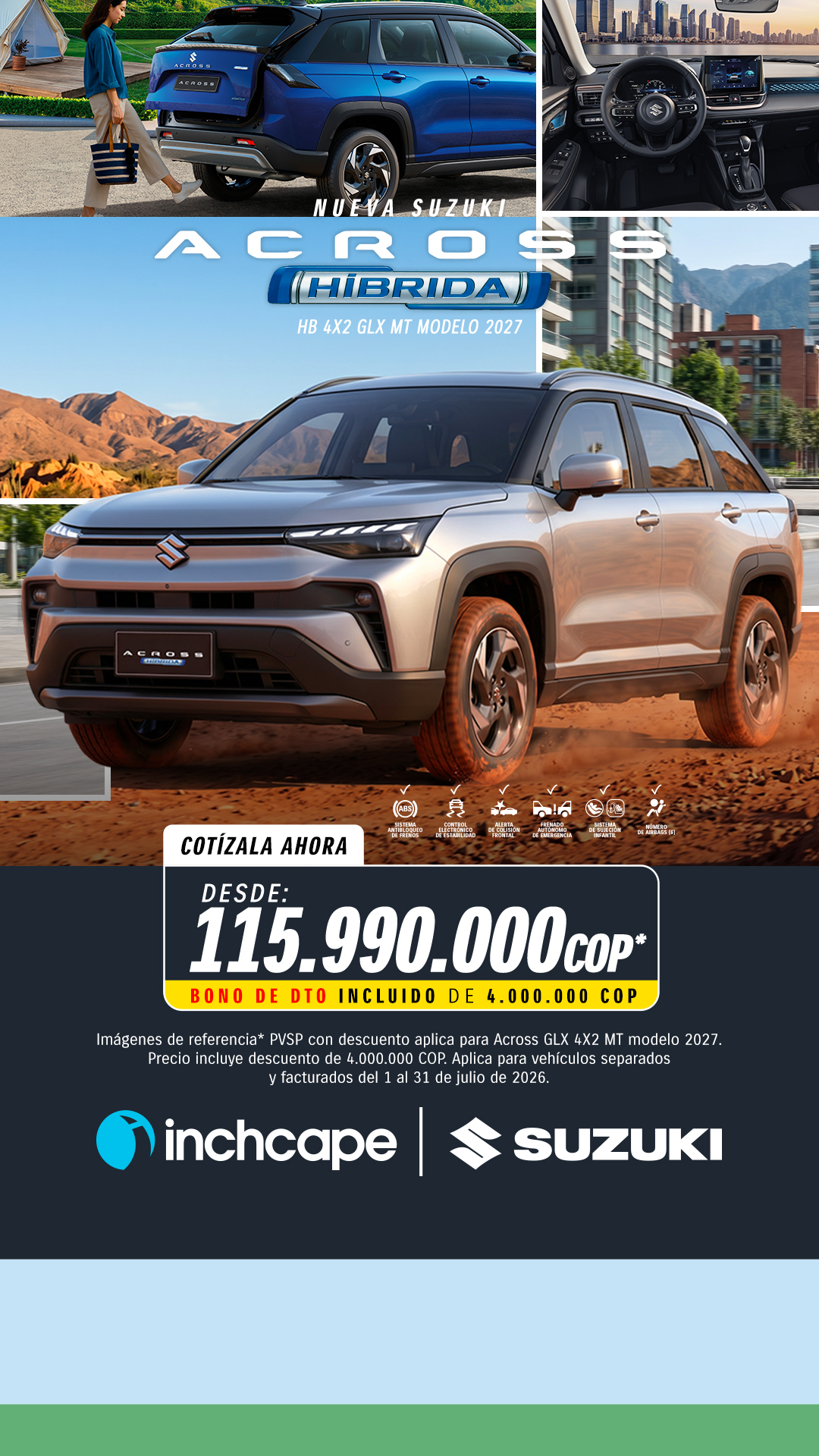 Suzuki Autos Colombia Facebook ad from Jul 2, 2026